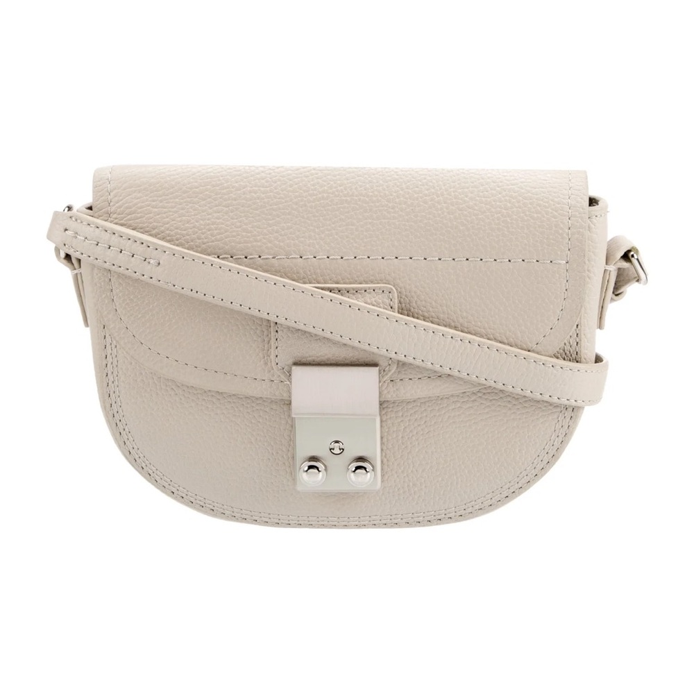 Phillip Lim Pashli Saddle  Gray Leather Crossbody Bag
